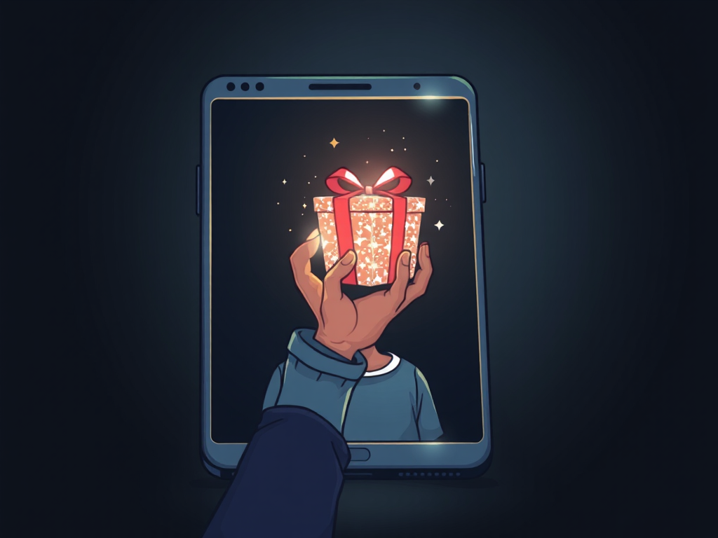 Minh Họa Người Dùng Cảnh Giác Với Quà Tặng Ảo, Tượng Trưng Cho Lừa Đảo Code Sunwin Tân Thủ Mới Nhất 2026 Và Rủi Ro Trực Tuyến. Minh họa người dùng cảnh giác với quà tặng ảo, tượng trưng cho lừa đảo code Sunwin tân thủ mới nhất 2026 và rủi ro trực tuyến.